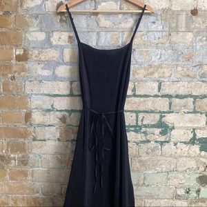 Black Midi Accordion Dress by Grade & Gather